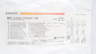 Avanos 8200-20 MIC Jejunal Feeding Tube w/ENFit Connector 20Fr 7-10ml (x)